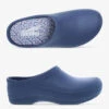 Dansko Women's Kaci SR Blue Backless Clogs