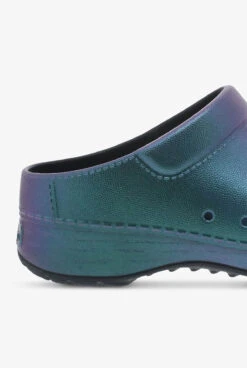 Dansko Women's Kane Black Iridescent Backless Nursing Clogs 3 Dansko Women's Kane Black Iridescent Backless Nursing Clogs -Cherokee Shop KANEBLIR 4 HV