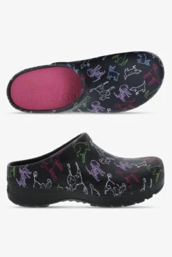 Dansko Women's Kane Dogs Backless Nursing Clogs