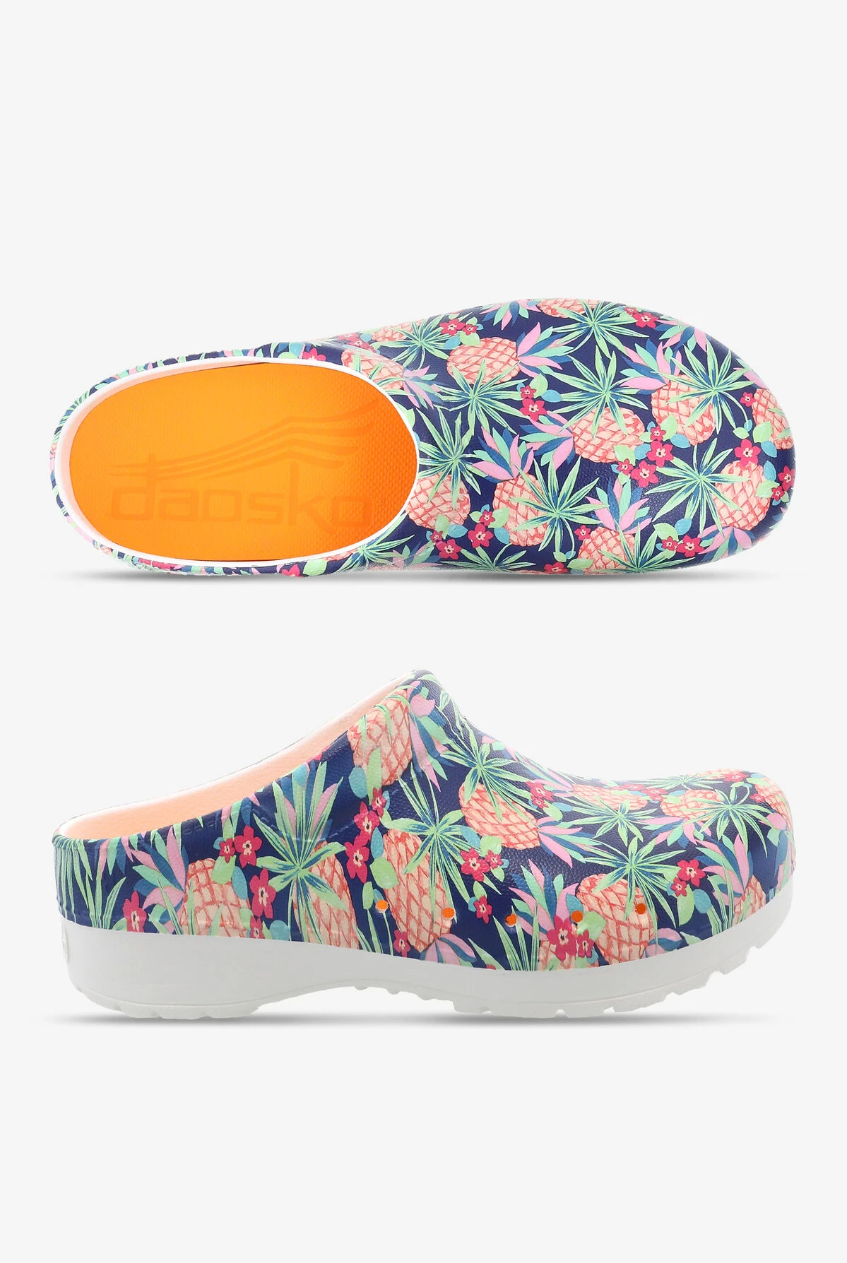 Dansko Women's Kane Pineapples Backless Nursing Clogs Dansko Women's Kane Pineapples Backless Nursing Clogs -Cherokee Shop KANEPINE 1