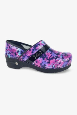 Koi By Sanita Women's Professional Brilliant Butterflies Patent Leather Nursing Clogs