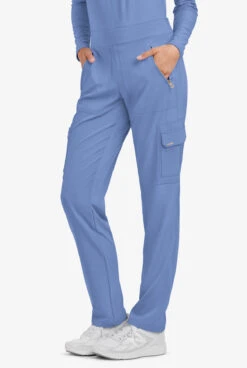 Lauderdale By UA Datura Women's 6-Pocket Cargo STRETCH Scrub Pants - Petite -Cherokee Shop LD279 CEIL 5 S 1