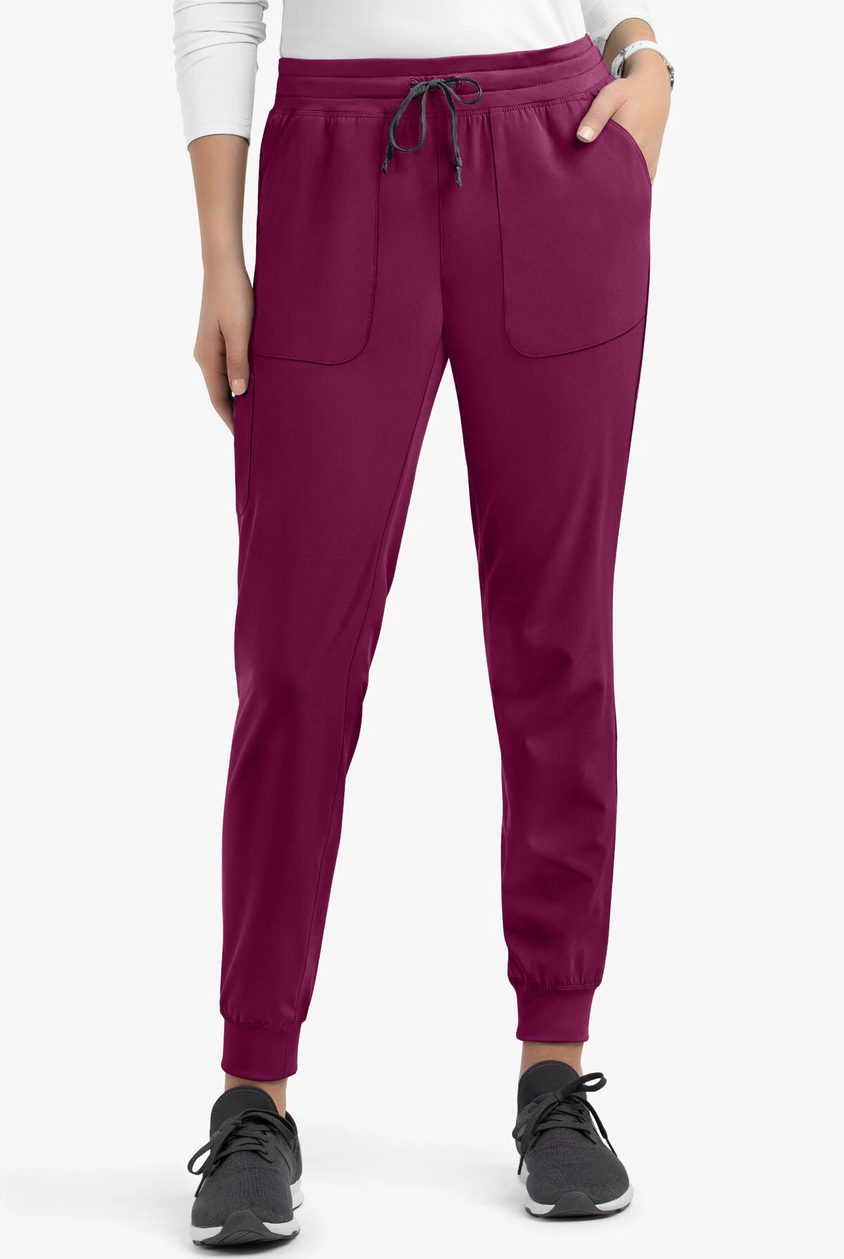 Maevn Matrix Impulse Women's 5-Pocket STRETCH Jogger Scrub Pants - Petite Maevn Matrix Impulse Women's 5-Pocket STRETCH Jogger Scrub Pants - Petite -Cherokee Shop MA8520 WINE 1
