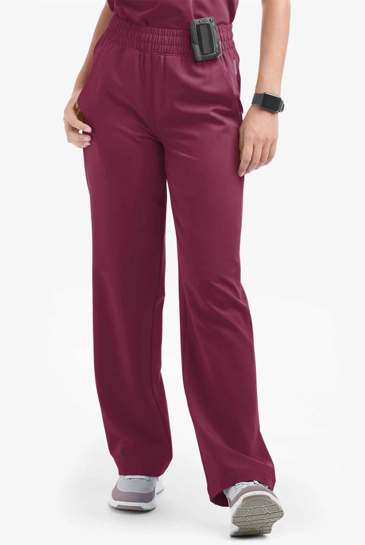 MOVEMENT by Butter-Soft Mira Women's 6-Pocket Wide Leg Scrub Pants - Petite MOVEMENT By Butter-Soft Mira Women's 6-Pocket Wide Leg Scrub Pants - Petite -Cherokee Shop MBS265 WINE 1 S