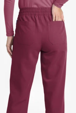 MOVEMENT By Butter-Soft Mira Women's 6-Pocket Wide Leg Scrub Pants - Petite 2 MOVEMENT By Butter-Soft Mira Women's 6-Pocket Wide Leg Scrub Pants - Petite -Cherokee Shop MBS265 WINE 3