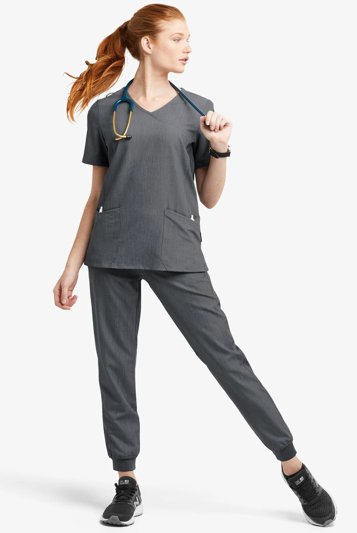 MOVEMENT by Butter-Soft Vega Women's 5-Pocket Flat Front Jogger STRETCH Scrub Pants MOVEMENT By Butter-Soft Vega Women's 5-Pocket Flat Front Jogger STRETCH Scrub Pants -Cherokee Shop MBS269 CHHEA 2