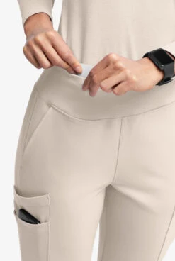 Movement By Butter-Soft Carina Women’s 7-Pocket Skinny Yoga Inspired Scrub Pant - Petite -Cherokee Shop MBS4472 102523 KHSHA 3