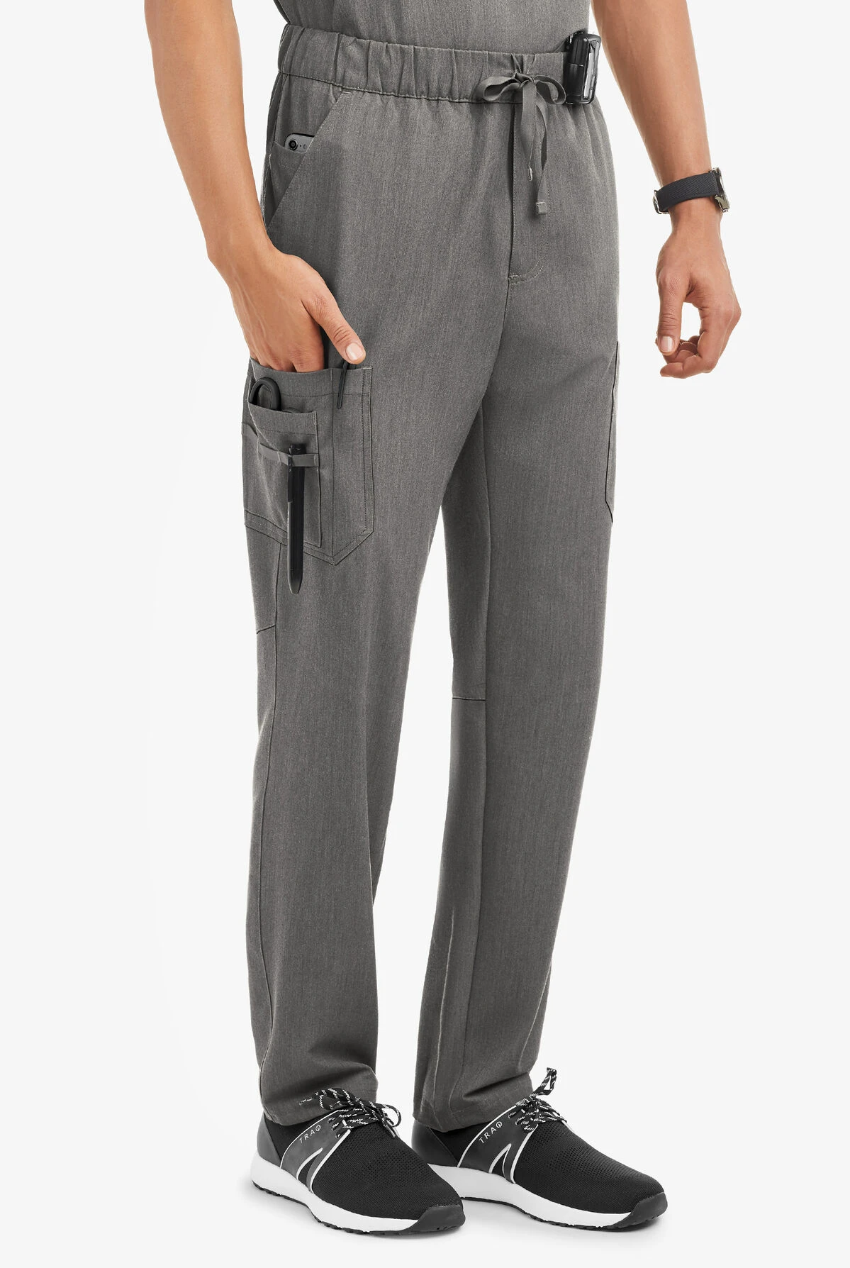 MOVEMENT by Butter-Soft Hadar Men's 9-Pocket Cargo STRETCH Scrub Pants MOVEMENT By Butter-Soft Hadar Men's 9-Pocket Cargo STRETCH Scrub Pants -Cherokee Shop MBS563 GRHEA 1 HV