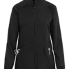 Med Couture Touch Women's 4-Pocket STRETCH Raglan Sleeve Zip Front Scrub Jacket