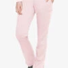 Med Couture Touch Women's 7-Pocket STRETCH Logo Elastic Double Cargo Yoga Scrub Pants - Petite