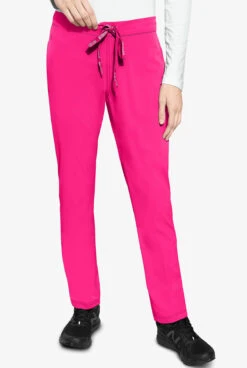 Med Couture Peaches Women's 4-Pocket STRETCH Flat Front Scrub Pants - Petite