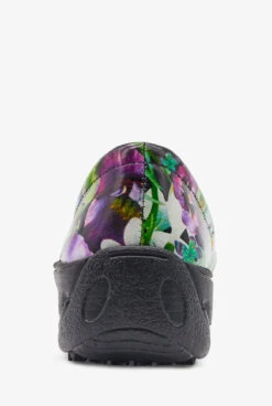 Laforst Women's Rachel Purple Flower Nursing Clogs -Cherokee Shop RACHPRFL 5