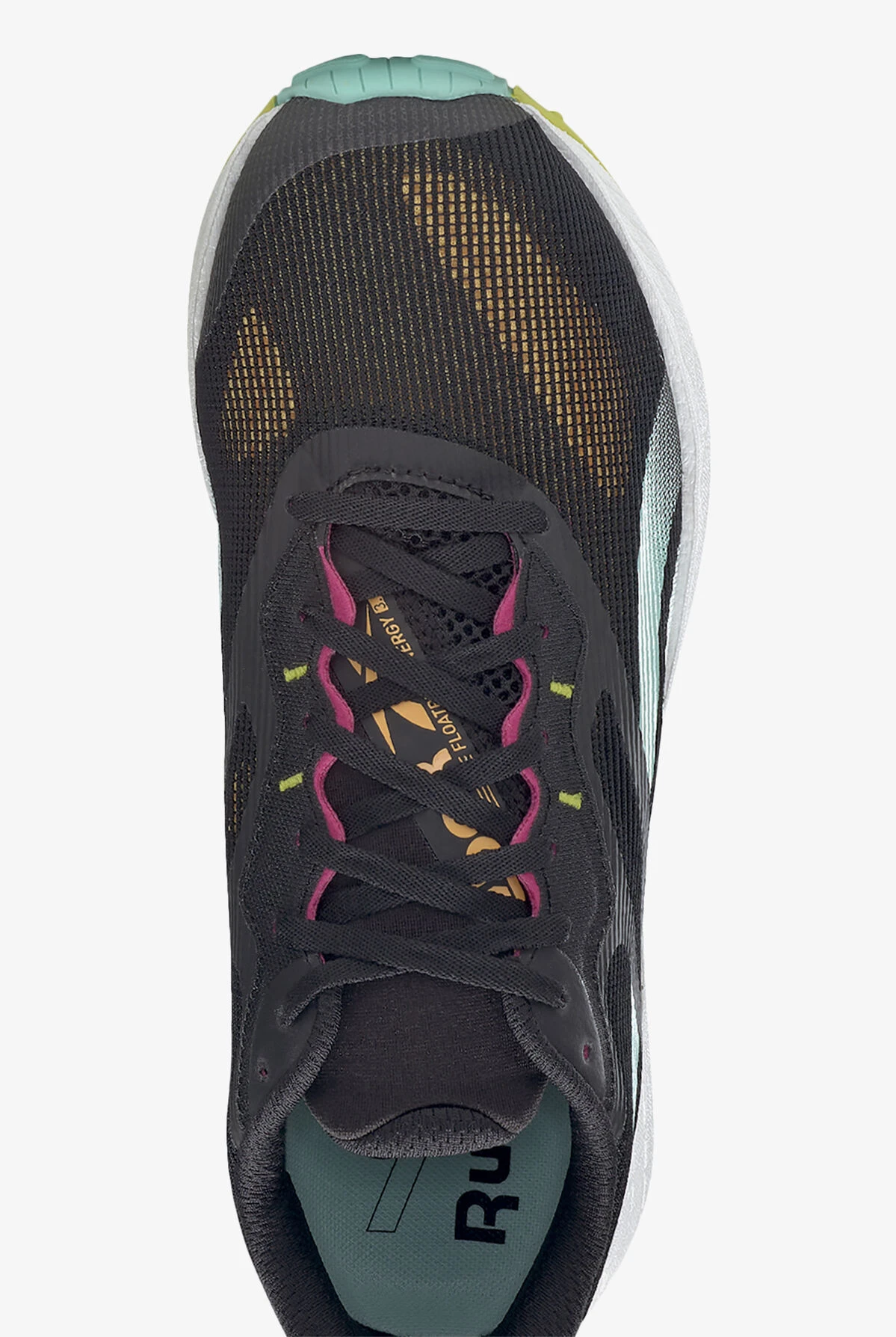 Reebok Men's Floatride Energy 3.0 Black/Pixel Mint Athletic Lace Up Nursing Shoes Reebok Men's Floatride Energy 3.0 Black/Pixel Mint Athletic Lace Up Nursing Shoes -Cherokee Shop RMG55929 2