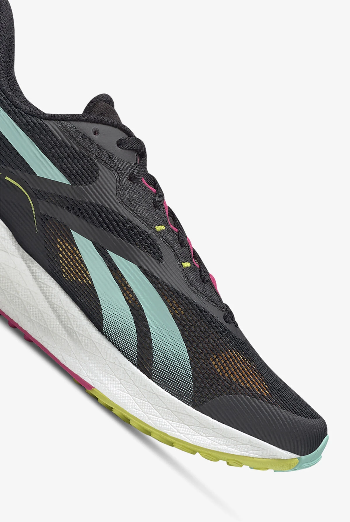 Reebok Men's Floatride Energy 3.0 Black/Pixel Mint Athletic Lace Up Nursing Shoes Reebok Men's Floatride Energy 3.0 Black/Pixel Mint Athletic Lace Up Nursing Shoes -Cherokee Shop RMG55929 3