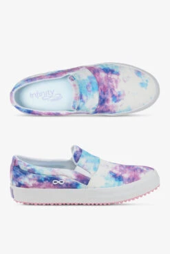 Infinity By Cherokee Women's RushTx Pastel Watercolor Athletic Lace Up Nursing Shoes