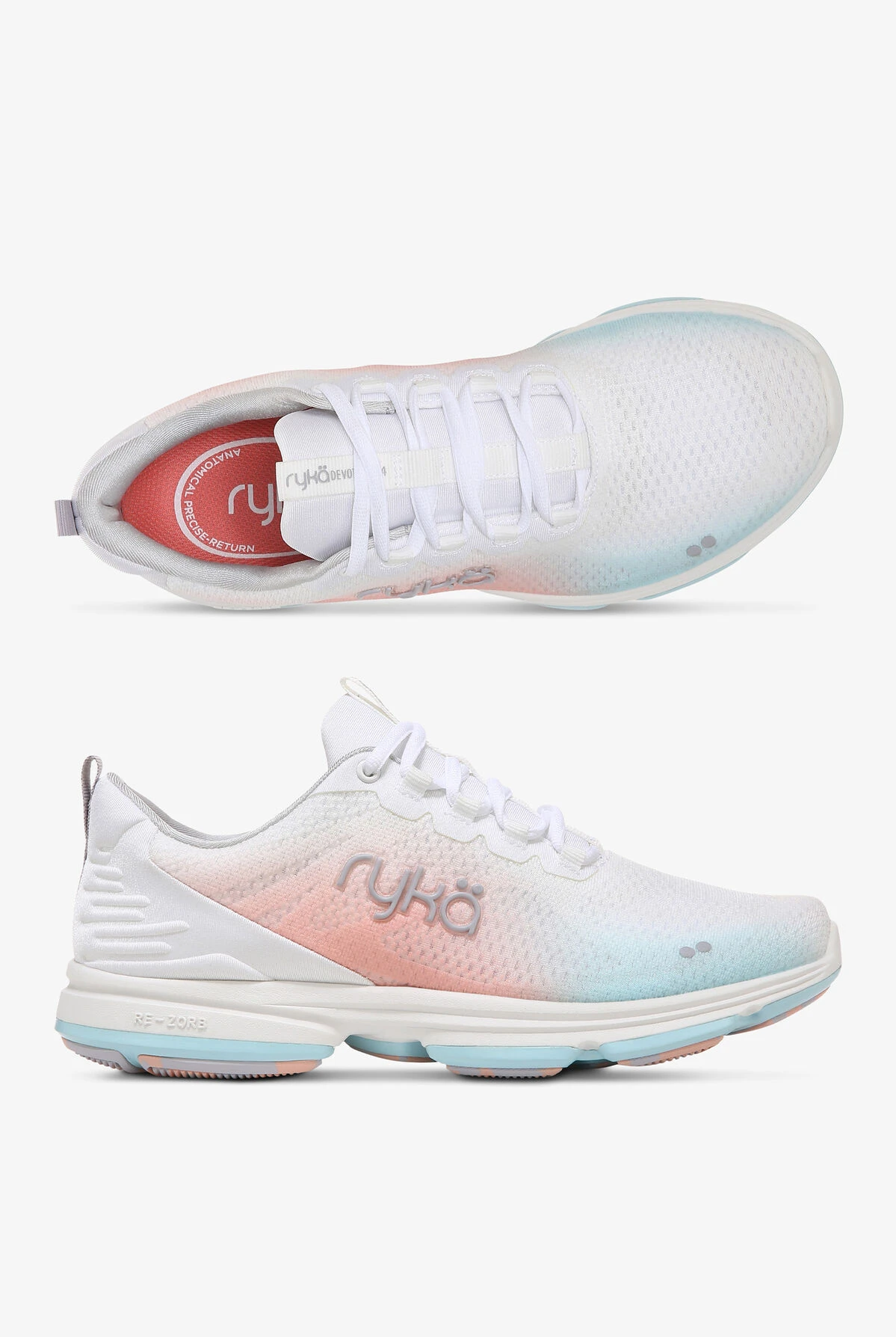 Ryka Women's Devotion Plus 4 Brilliant White Athletic Lace Up Nursing Shoes Ryka Women's Devotion Plus 4 Brilliant White Athletic Lace Up Nursing Shoes -Cherokee Shop RYI15281100 092123 1 S