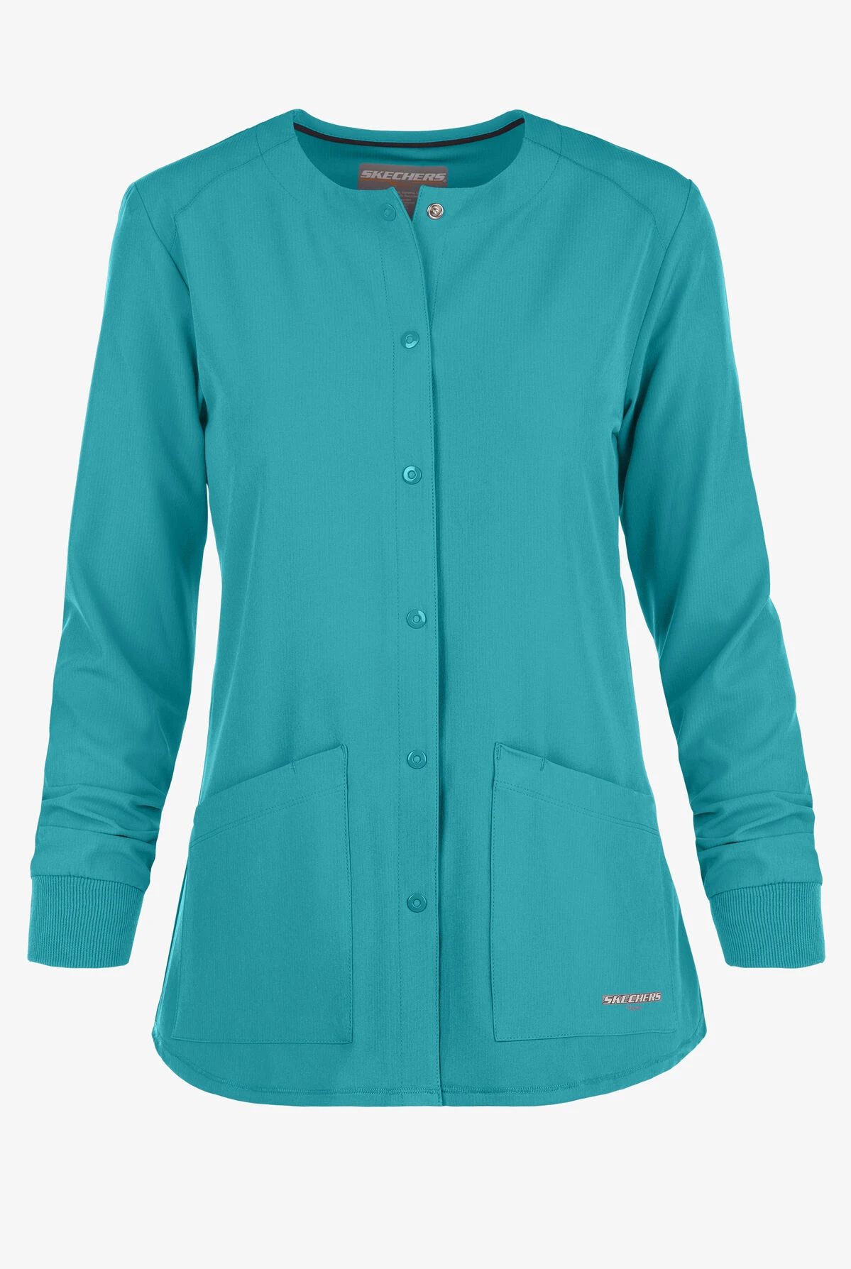 Skechers by Barco Stability Women's 2-Pocket STRETCH Warm-Up Scrub Jacket Skechers By Barco Stability Women's 2-Pocket STRETCH Warm-Up Scrub Jacket -Cherokee Shop SK401 101923 TEAL 1