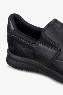 Skechers Work Men's Nampa Groton SR Athletic Slip On Shoes -Cherokee Shop SKE77157 BLACK 4