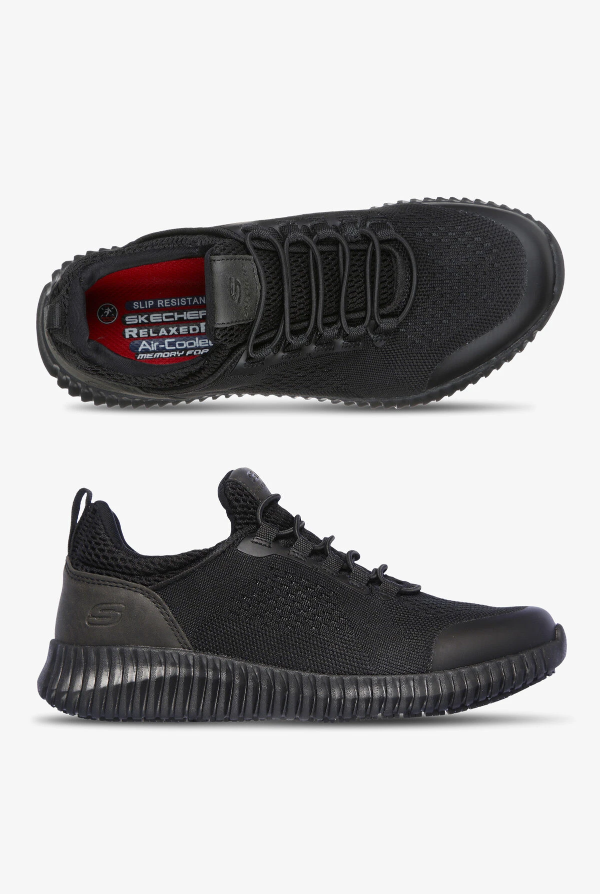 Skechers Work Women's Cessnock SR Athletic Slip On Shoes Skechers Work Women's Cessnock SR Athletic Slip On Shoes -Cherokee Shop SKE77260 BLACK 1