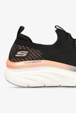 Skechers Sport Women's D'Lux Walker Let It Glow Black Athletic Lace Up Nursing Shoes -Cherokee Shop SKS149366BK 092123 BLACK 4