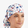 UA Party In The USA White Printed Women's Surgical Scrub Hat