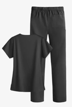 Strictly Scrubs STRETCH Women's 4-Pocket Scrub Set - Petite 2 Strictly Scrubs STRETCH Women's 4-Pocket Scrub Set - Petite -Cherokee Shop SSS620 PEWTE 4