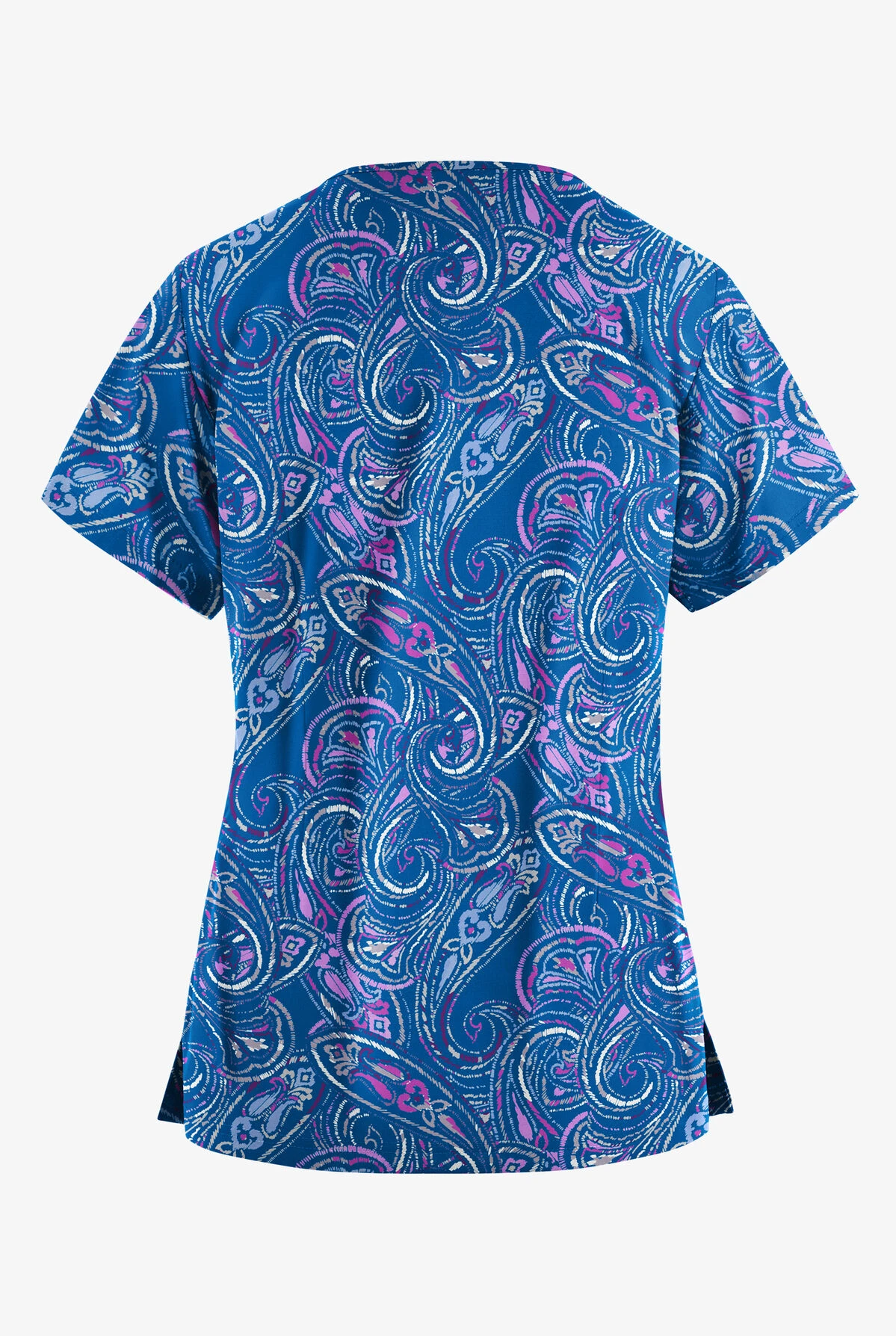 Butter-Soft Elegant Paisley Royal Women’s 4-Pocket V Notch-Neck Printed Scrub Top Butter-Soft Elegant Paisley Royal Women’s 4-Pocket V Notch-Neck Printed Scrub Top -Cherokee Shop TS1531EPRL 2