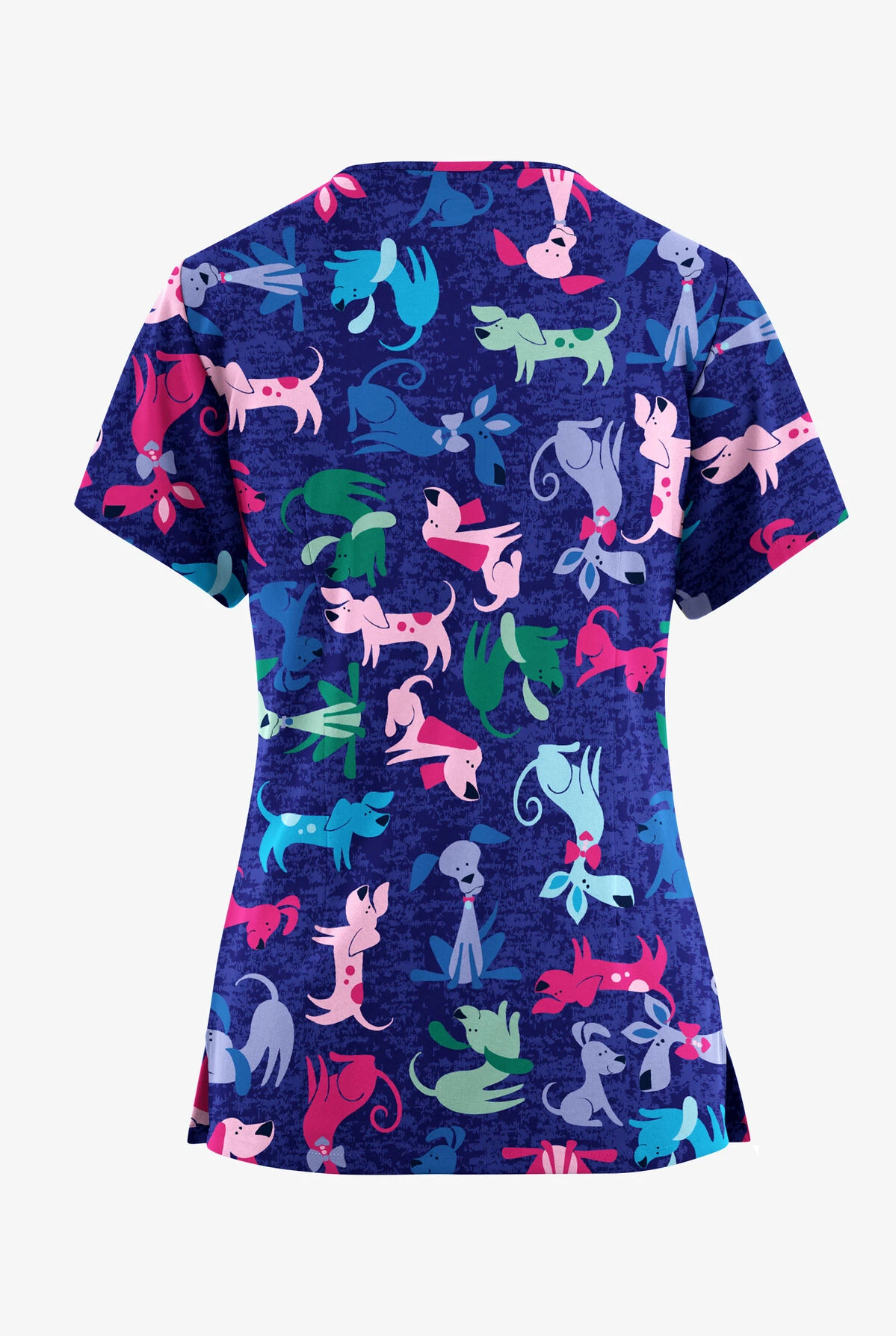 Butter-Soft Originals Paw Friends Navy Women's 7-Pocket Curved V-Neck Printed Scrub Top Butter-Soft Originals Paw Friends Navy Women's 7-Pocket Curved V-Neck Printed Scrub Top -Cherokee Shop TS1638PFNV 2