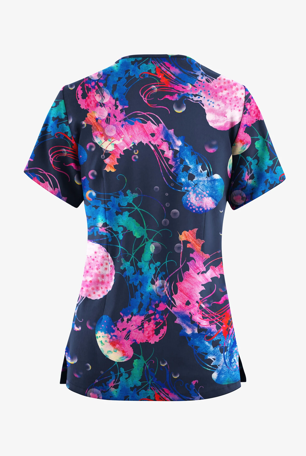 Butter-Soft Originals Serenity Voyage Navy Women's 4-Pocket Rounded V-Neck Printed Scrub Top Butter-Soft Originals Serenity Voyage Navy Women's 4-Pocket Rounded V-Neck Printed Scrub Top -Cherokee Shop TS2697SVNV 092023 2