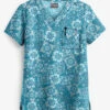 UA Butter-Soft STRETCH Bandana Paisley Women's 1-Pocket V-Neck Print Scrub Top