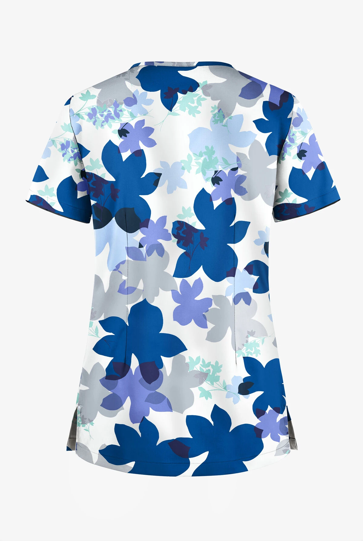 UA Butter-Soft STRETCH Floral Shades White Printed Women's 1-Pocket V-Neck Scrub Top UA Butter-Soft STRETCH Floral Shades White Printed Women's 1-Pocket V-Neck Scrub Top -Cherokee Shop TS452SHD 2