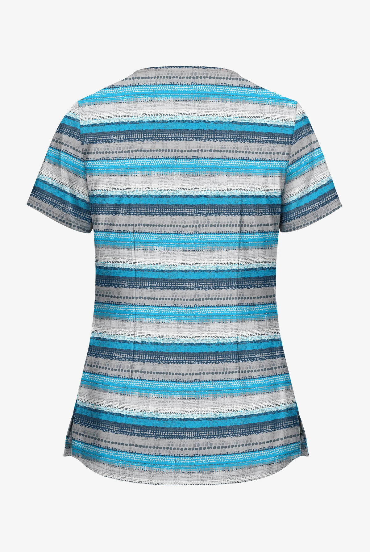 UA Butter-Soft Filter Stripe Turquoise Women's 2-Pocket V-Neck Print Scrub Top UA Butter-Soft Filter Stripe Turquoise Women's 2-Pocket V-Neck Print Scrub Top -Cherokee Shop TS631FIT 2
