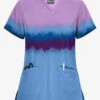 UA Butter-Soft Painted Stripes Ceil Women's Welt Pocket V-Neck Print Scrub Top