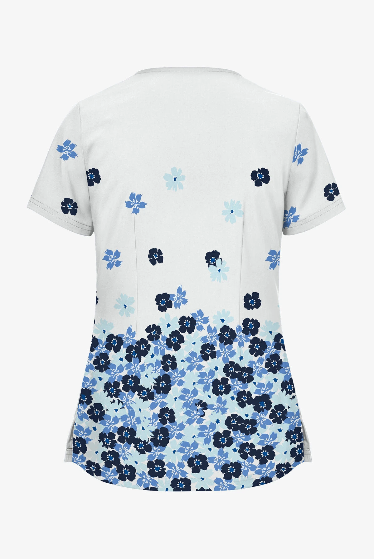 UA Butter-Soft Botanical Cascade White Printed Women's 2-Pocket V-Neck Scrub Top UA Butter-Soft Botanical Cascade White Printed Women's 2-Pocket V-Neck Scrub Top -Cherokee Shop TS631WBD 2