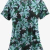 UA Butter-Soft STRETCH Happy Morning Floral Women’s 4-Pocket Grommet Neck Detail Printed Scrub Top