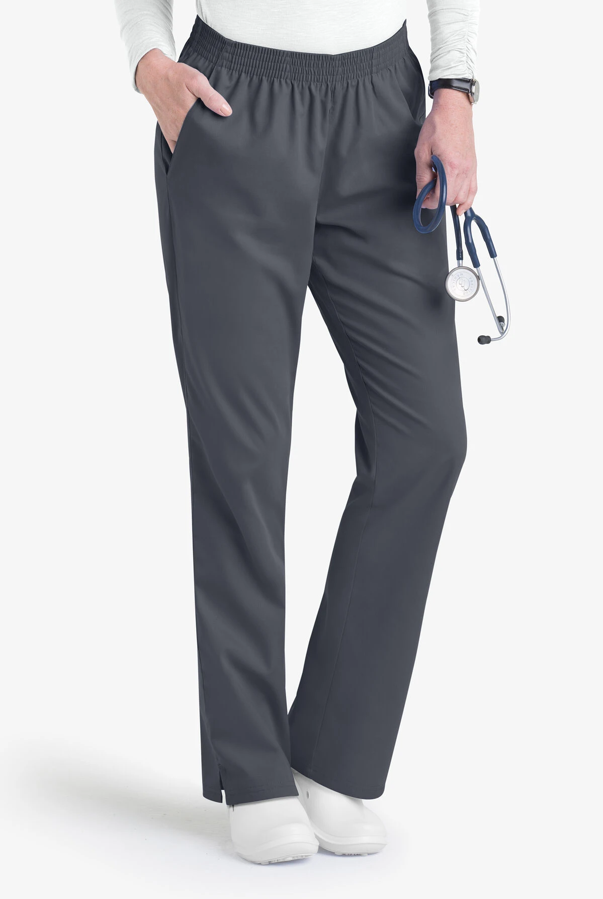 Butter-Soft Core by UA™ Women's 2-Pocket Full Elastic Waist Scrub Pants Butter-Soft Core By UA™ Women's 2-Pocket Full Elastic Waist Scrub Pants -Cherokee Shop UA323C PEWTE 1 S