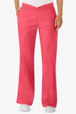 Butter-Soft Core By UA™ Women's 4-Pocket Front Crossover Waistband Scrub Pants - Petite -Cherokee Shop UA56C ROSDU 5