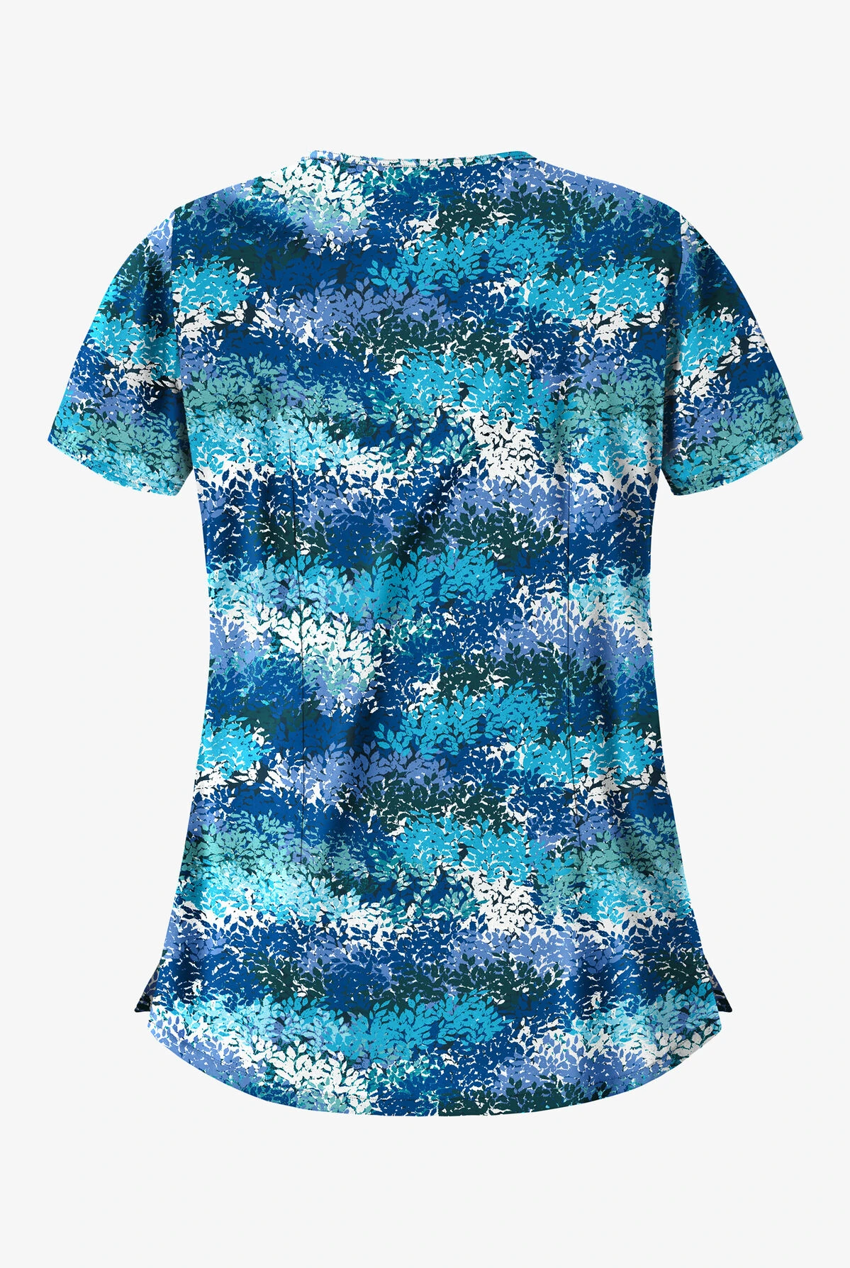 Butter-Soft Autumn Time Royal Women's 5-Pocket Rounded V-Neck Print Scrub Top Butter-Soft Autumn Time Royal Women's 5-Pocket Rounded V-Neck Print Scrub Top -Cherokee Shop UA638ATRL 2