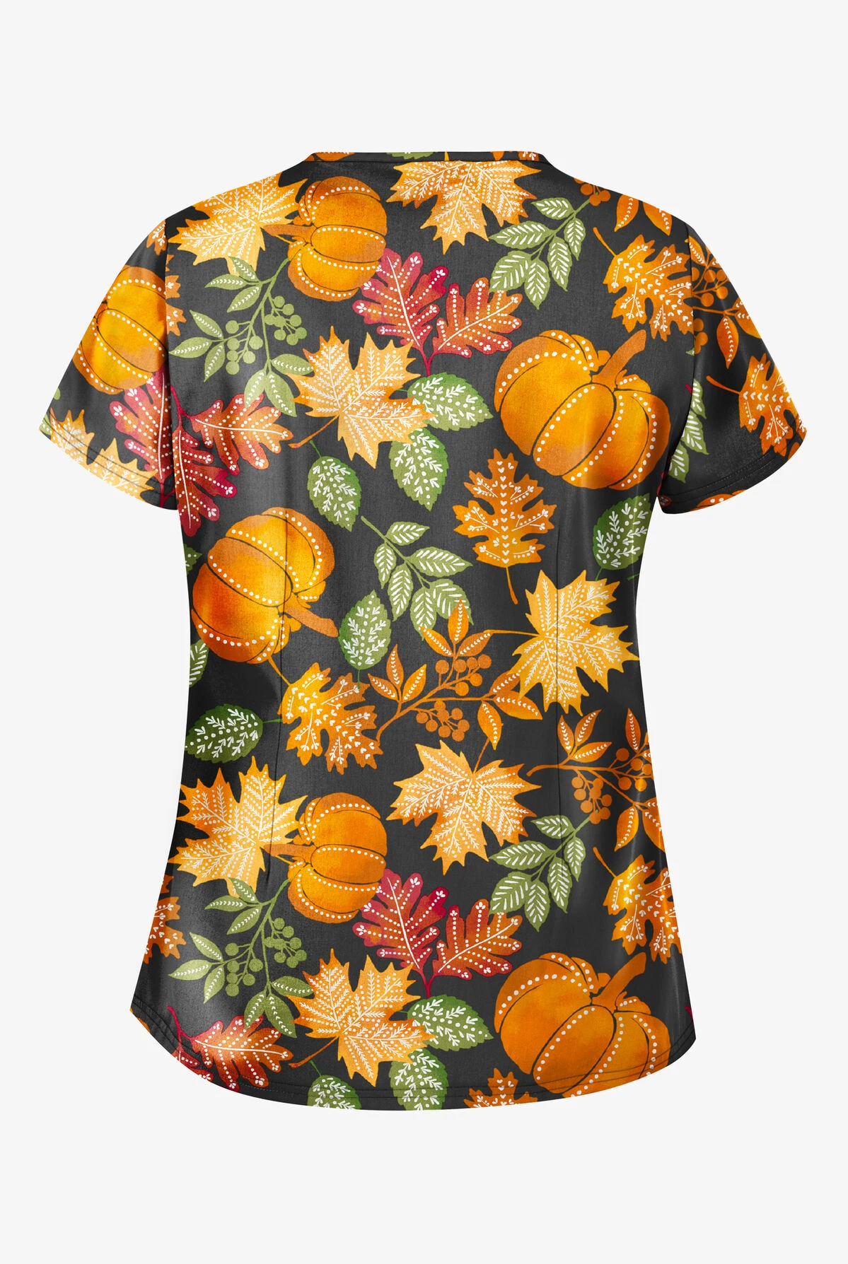 Butter-Soft Harvest Time Women's 4-Pocket Princess Seam Printed Scrub Top Butter-Soft Harvest Time Women's 4-Pocket Princess Seam Printed Scrub Top -Cherokee Shop UA864HTL 2