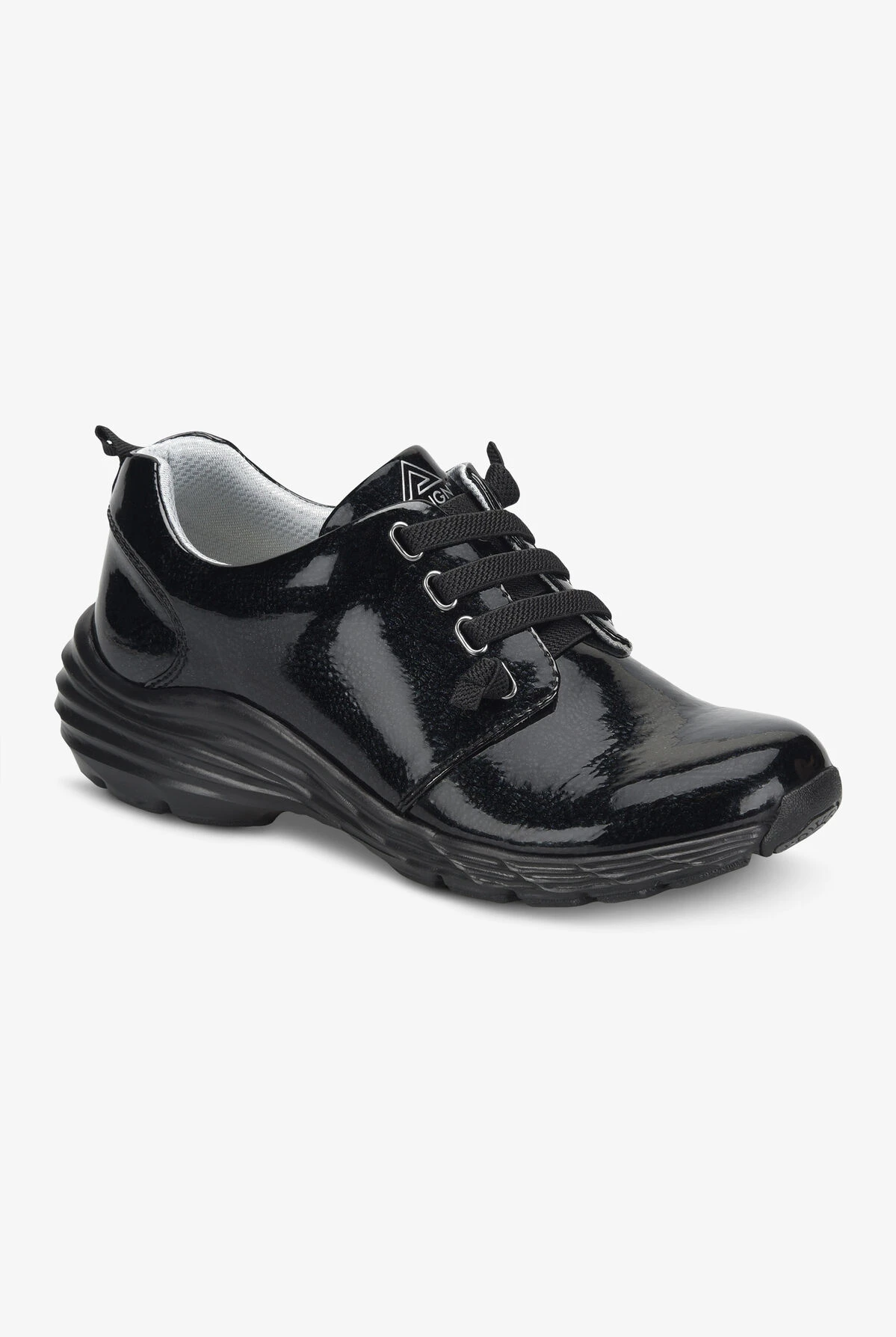 Align™ Women's Velocity Black Patent Leather Lace Up Nursing Shoes Align™ Women's Velocity Black Patent Leather Lace Up Nursing Shoes -Cherokee Shop VELOBLPA 5