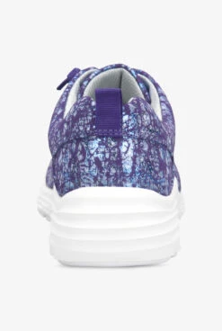 Align™ Women's Velocity Purple Metallic Crackle Lace Up Nursing Shoes -Cherokee Shop VELOPURM 5
