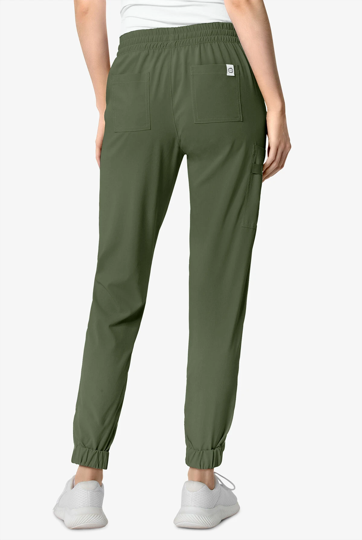 WonderWink Renew Women's 7-Pocket STRETCH Flat Front Drawstring Cargo Jogger Scrub Pants - Petite WonderWink Renew Women's 7-Pocket STRETCH Flat Front Drawstring Cargo Jogger Scrub Pants - Petite -Cherokee Shop W5234 102023 OLIVE 2 HV