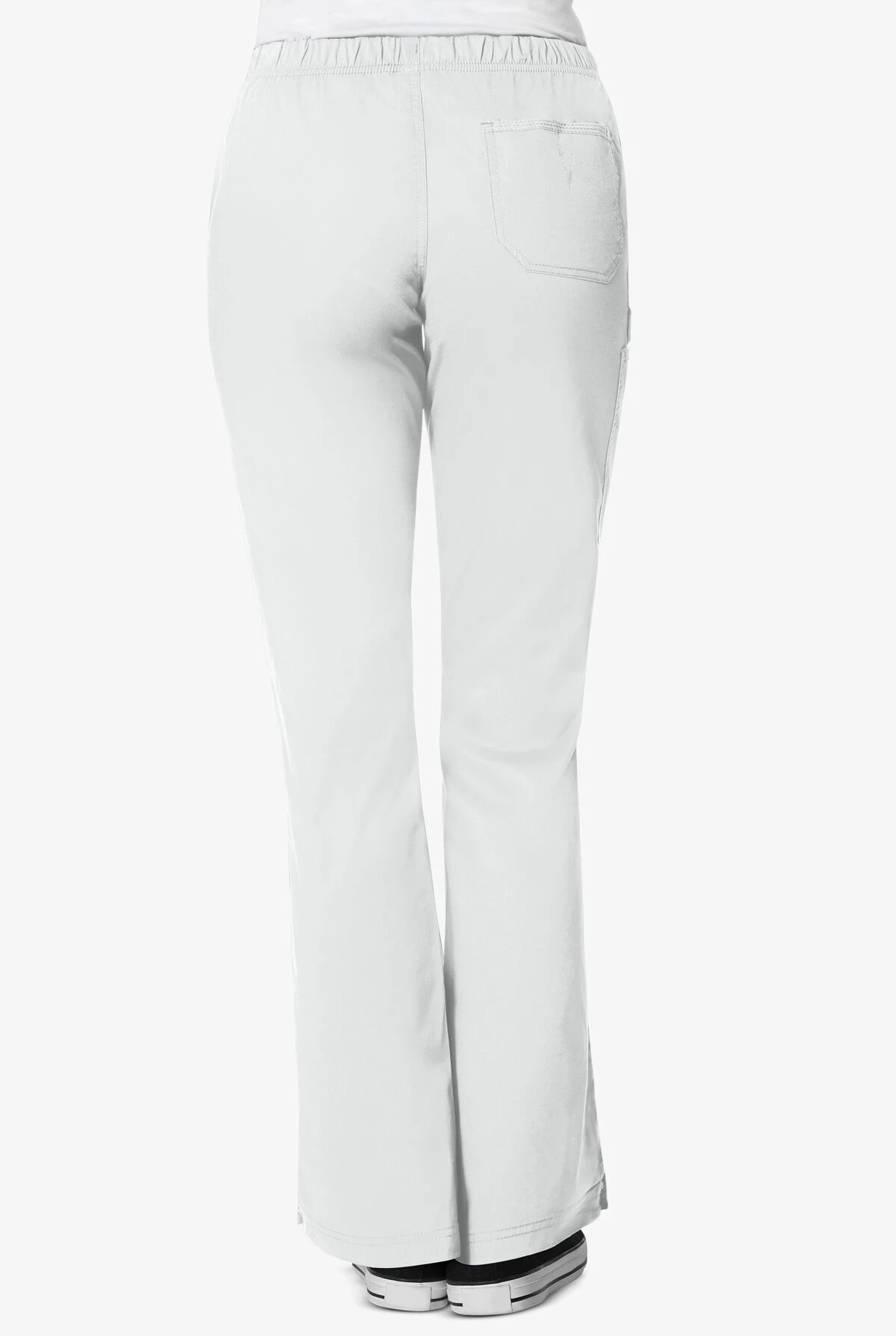 WonderWink WonderFLEX Grace Women's 4-Pocket STRETCH Cargo Scrub Pants - Petite WonderWink WonderFLEX Grace Women's 4-Pocket STRETCH Cargo Scrub Pants - Petite -Cherokee Shop W5308 TWHIT 4