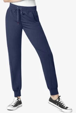 WonderWink Aero Women's 7-Pocket STRETCH Yoga Waistband Cargo Jogger Scrub Pants - Petite