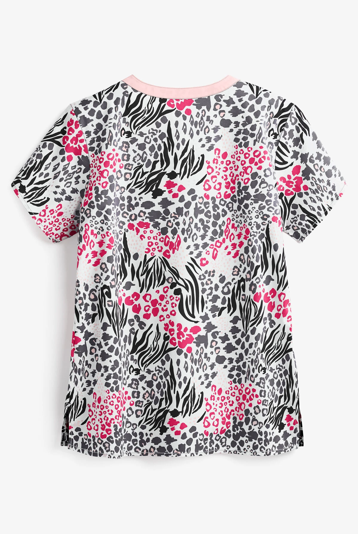 WonderWink WonderFLEX Verity One Love Women's 4-Pocket STRETCH V-Neck Print Scrub Top WonderWink WonderFLEX Verity One Love Women's 4-Pocket STRETCH V-Neck Print Scrub Top -Cherokee Shop W6178ONL 2