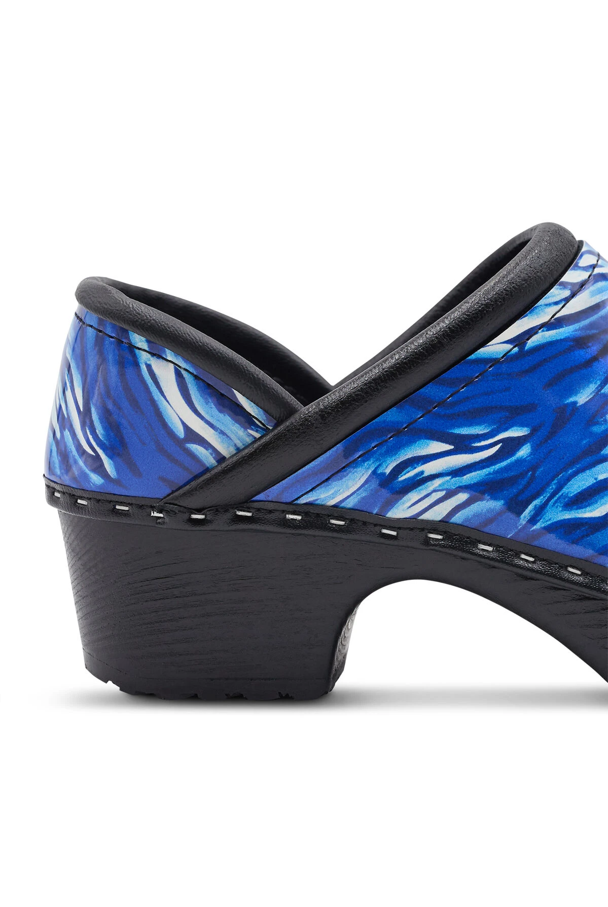 C&C Sweden Women's Wild Stripes Amparo Blue Patent Leather Nursing Clogs C&C Sweden Women's Wild Stripes Amparo Blue Patent Leather Nursing Clogs -Cherokee Shop WILDSTRI 4 HV