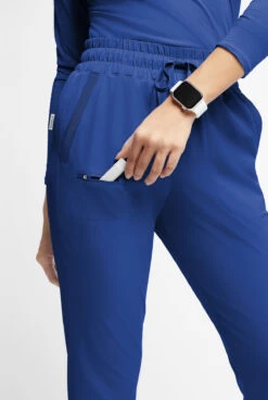 WhisperLite ISLA Women's 5-Pocket Tapered Scrub Pants - Petite -Cherokee Shop WL4229 092223 GALAX 4 HV