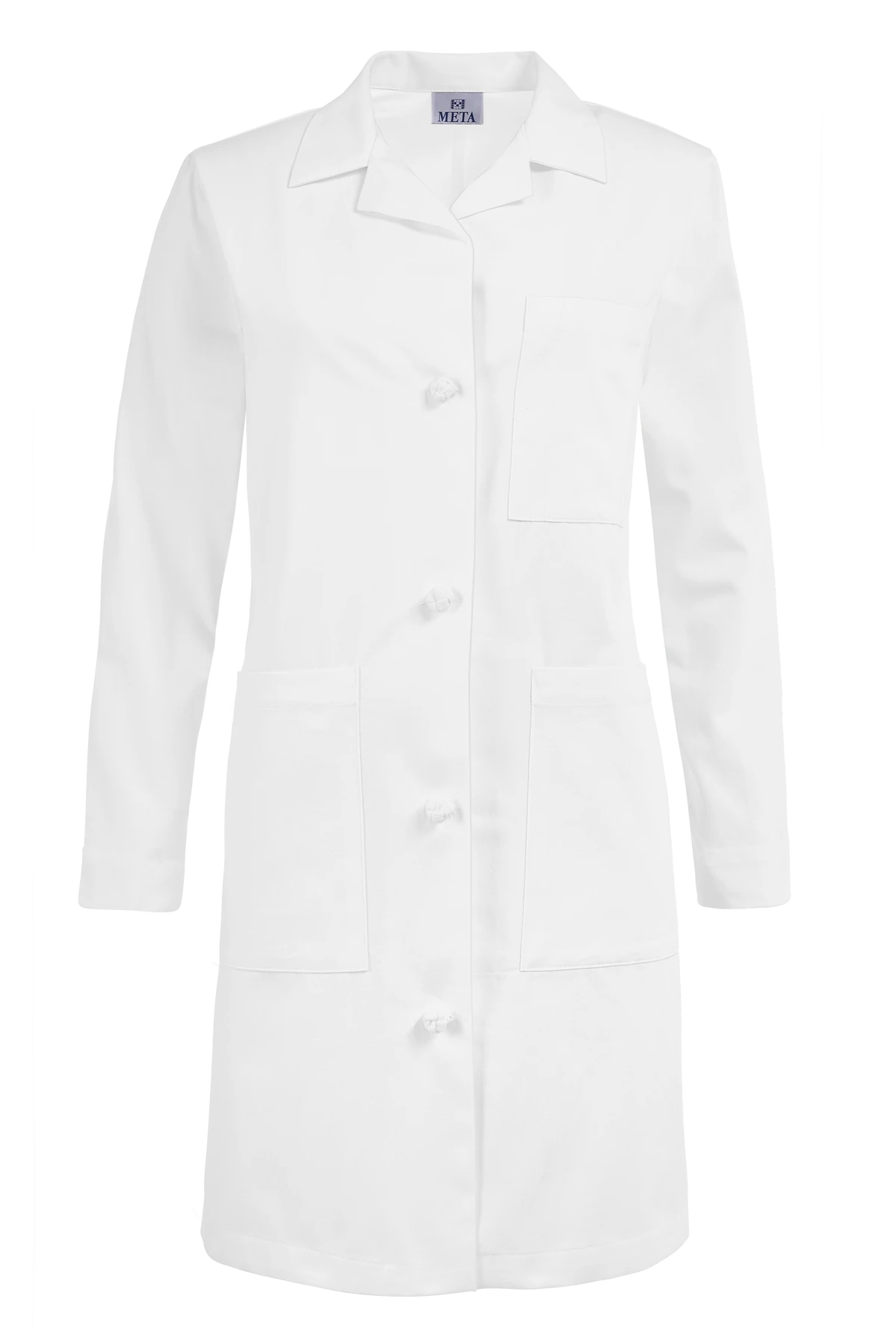 White Swan Meta Women's 38" 5-Pocket Lab Coat White Swan Meta Women's 38" 5-Pocket Lab Coat -Cherokee Shop WM763 WHITE 1