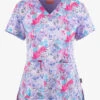 UA Exclusive Zavate Ava Therese Summer Breeze Floral Women's 2-Pocket STRETCH V-Neck Print Top