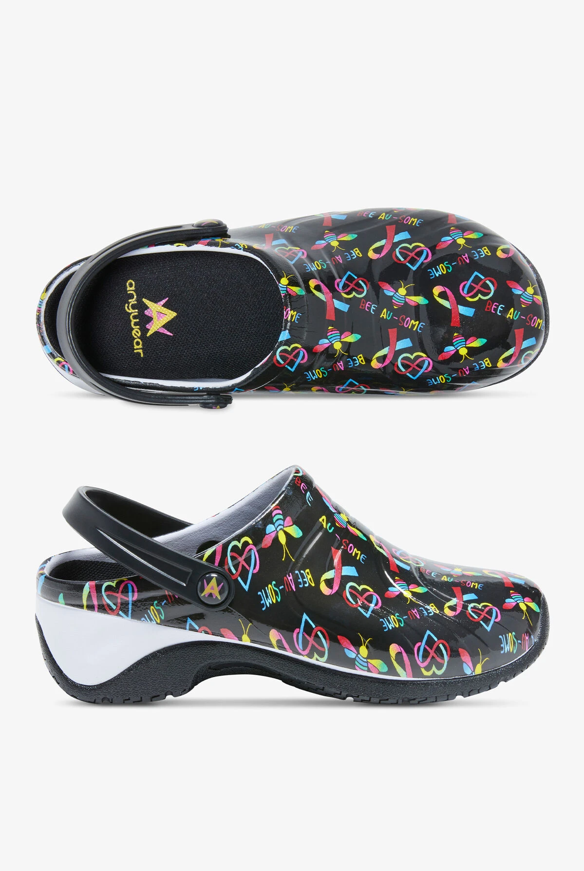 Anywear Unisex Zone Bee Au-some Nursing Clogs Anywear Unisex Zone Bee Au-some Nursing Clogs -Cherokee Shop ZONEBASB 1 S